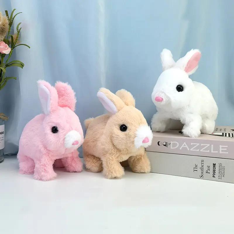 Hopping Plush Chirping Bunny Toy - 3 Colours