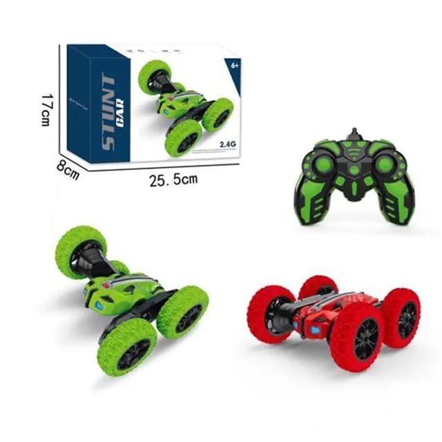 Remote Control Four Wheel Double Sided Stunt Car RC with Controller - 2 Colours
