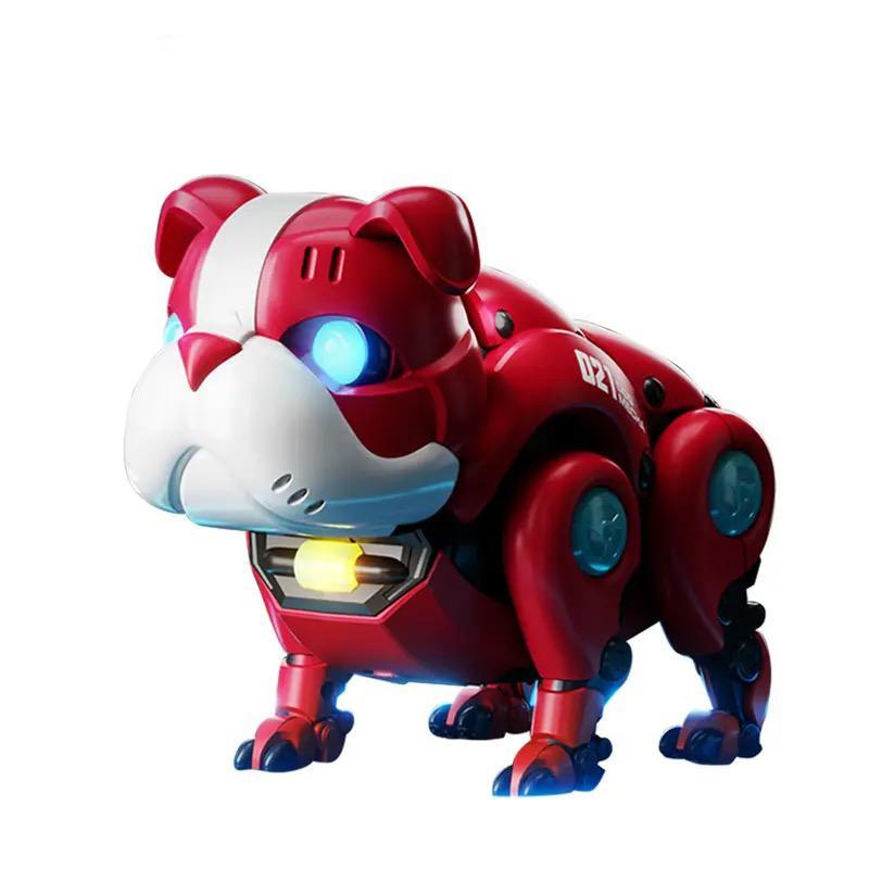 Intelligent Voice Controlled Walking Mechanical Bulldog Robot with lights