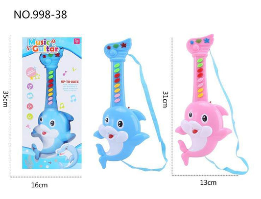 Kids Cartoon Dolphin My First Electric Guitar - 2 Colours