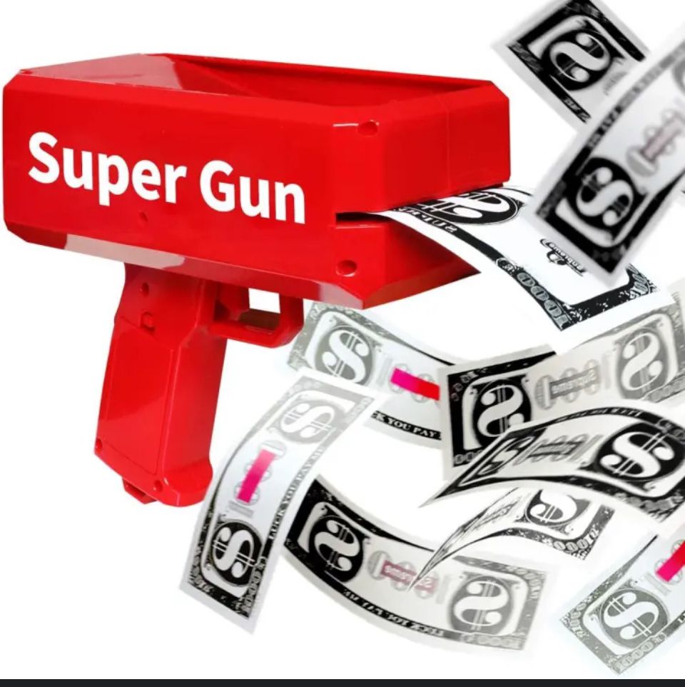 Big Red Money Spray Gun Launcher