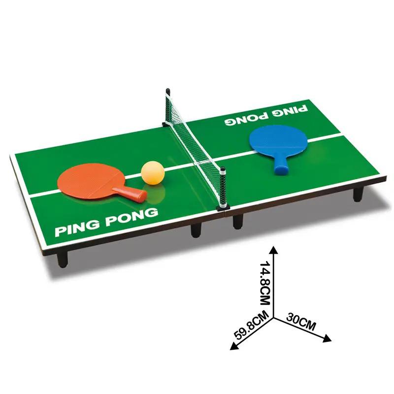 Mini Wooden Table Tennis Ping Pong Play Set