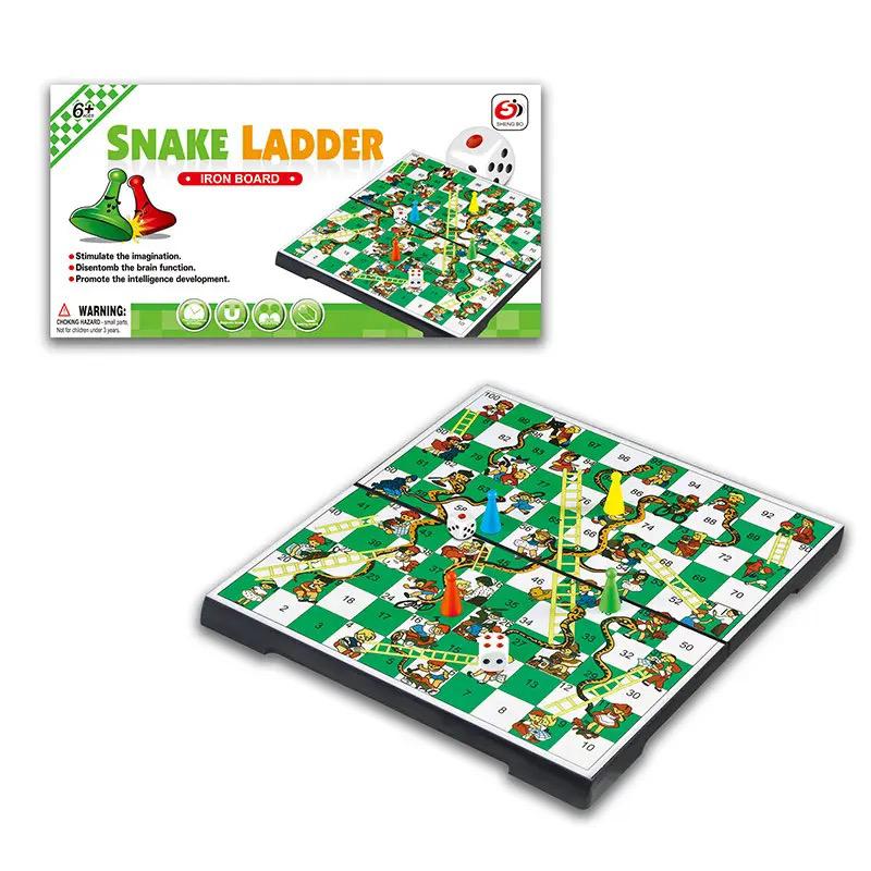 Snakes & Ladders Classic Iron Magnetic Board Game