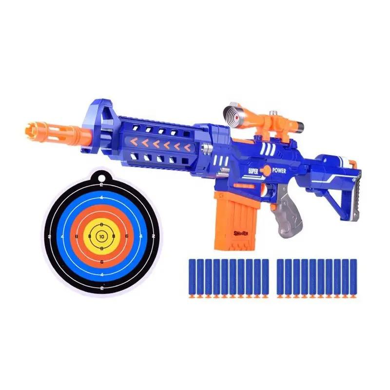 Electric Nerf Style Foam Launcher Toy with Ammo & Target