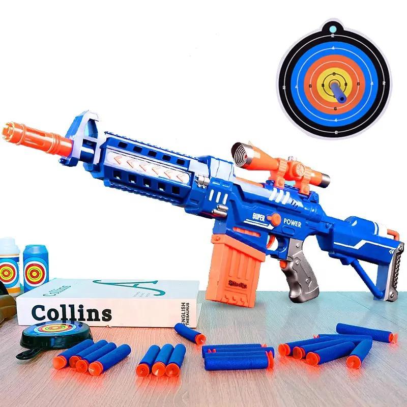 Electric Nerf Style Foam Launcher Toy with Ammo & Target