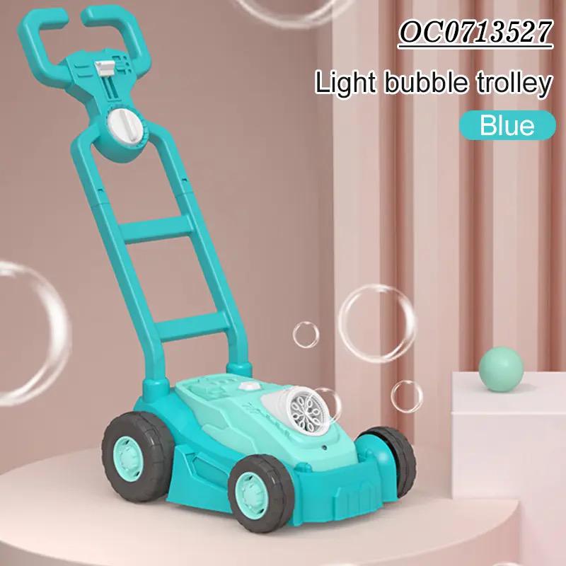 Light Up Bubble Mower Trolley - 2 Colours