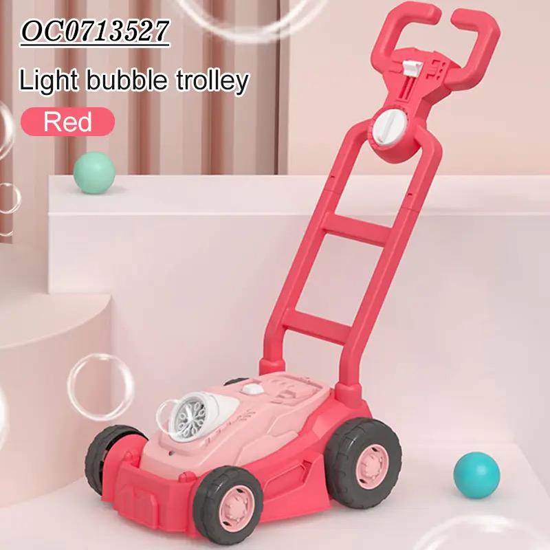 Light Up Bubble Mower Trolley - 2 Colours