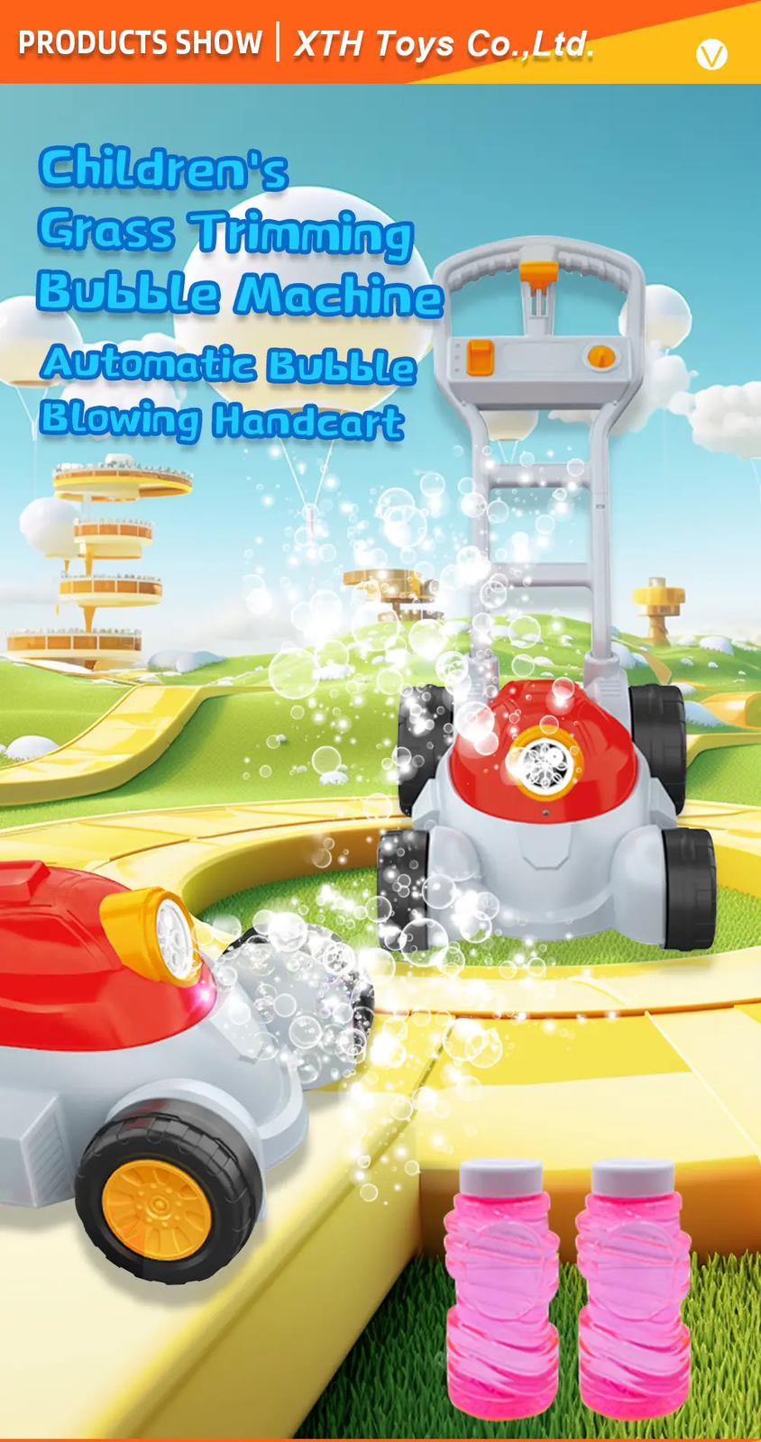 Lawn Mower Bubble Machine