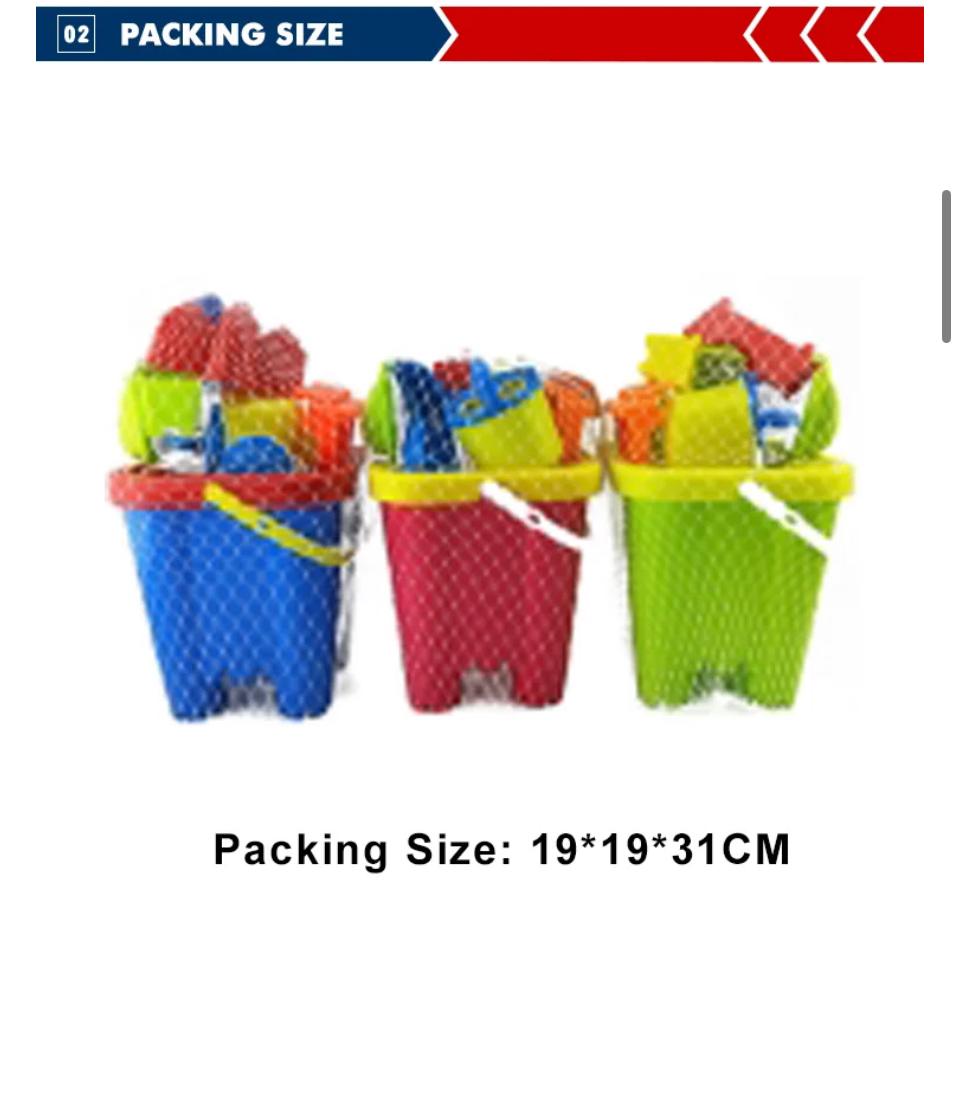 Beach Bucket Set - 9 Pieces