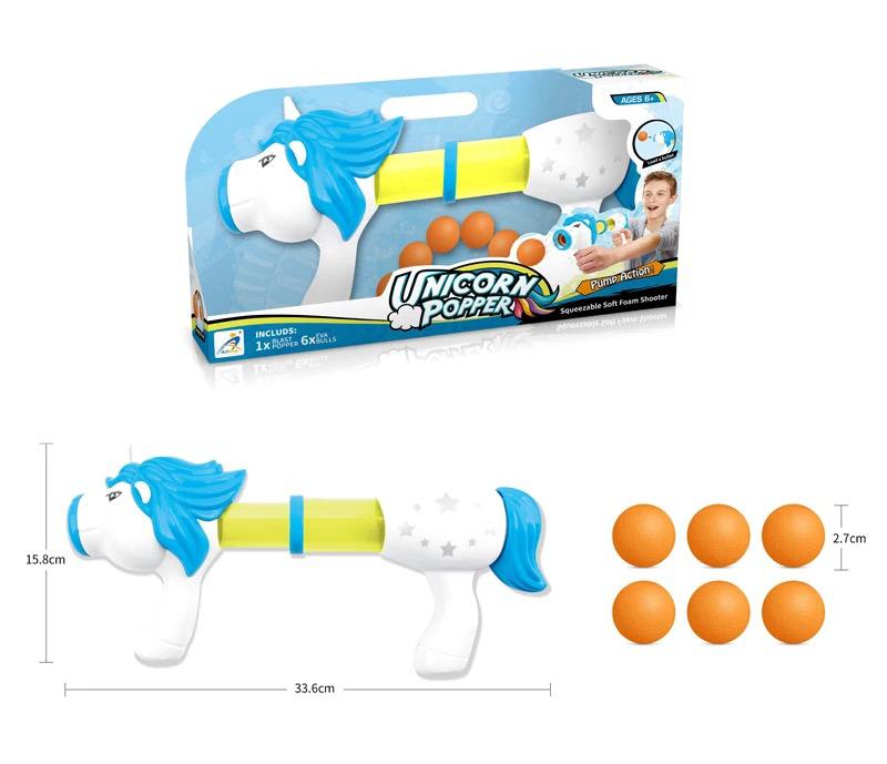 Unicorn Air Powered Pump Soft Ball Launcher Set