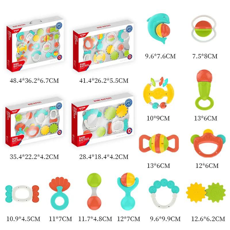 Baby Rattle & Teething Set - 8 Pieces