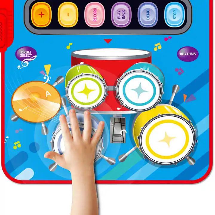 Children's Music Mat - Piano Jazz Drum 2-in-1 Play Set - 2 Colours