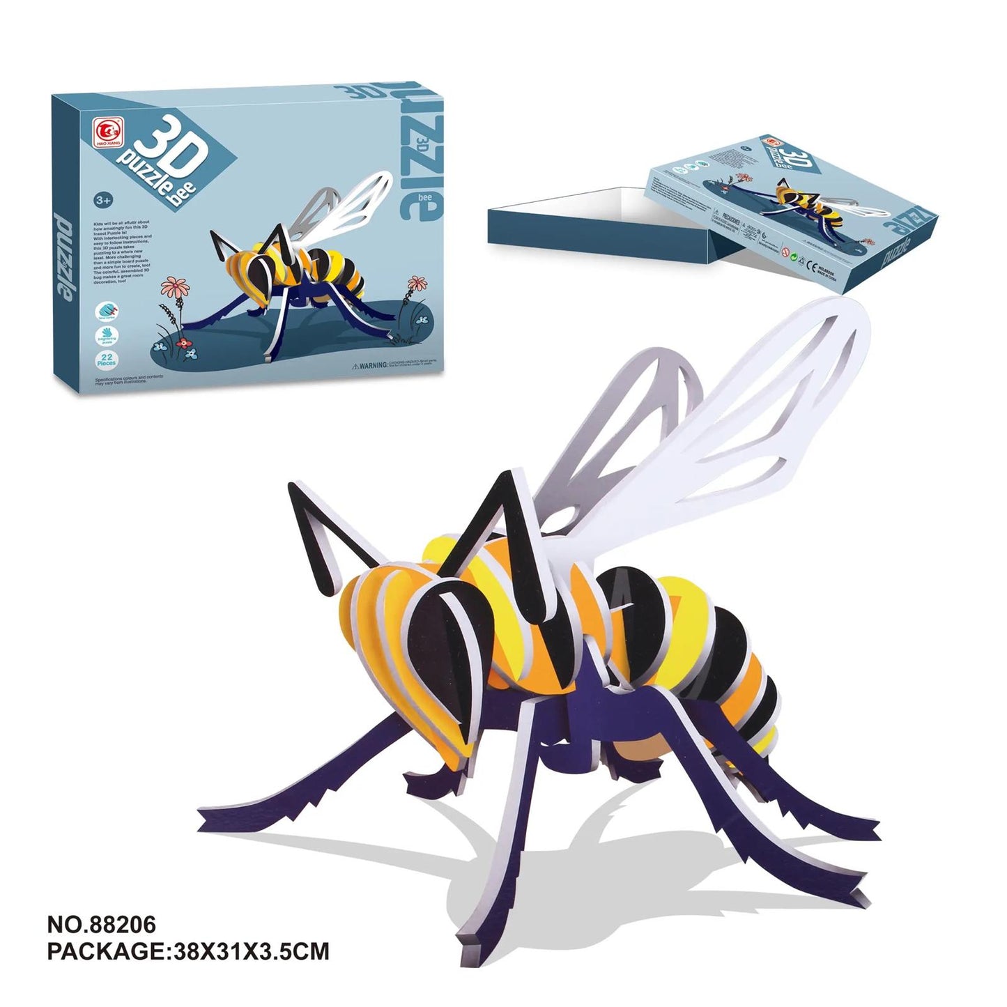 3D Building Puzzle Bee Set