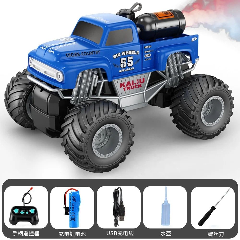 Remote Control Climbing Monster Truck Bus with Mist Spray RC with Controller