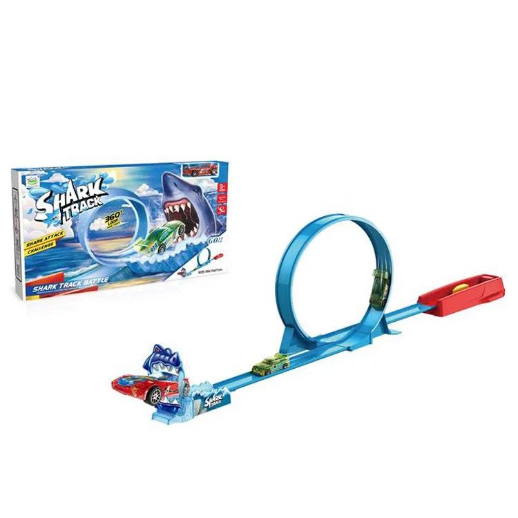 Ejection Shark Orbit Toy Car Track Launcher