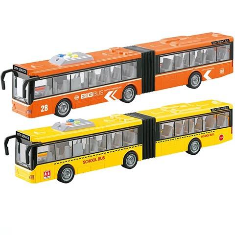 City Service Toy Double Carriage Tram / Bus with Lights & Sound