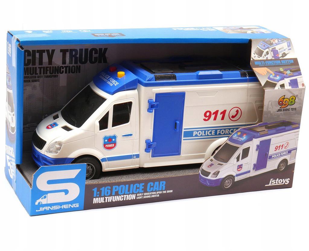 Toy Truck Police Van with Sound & Lights