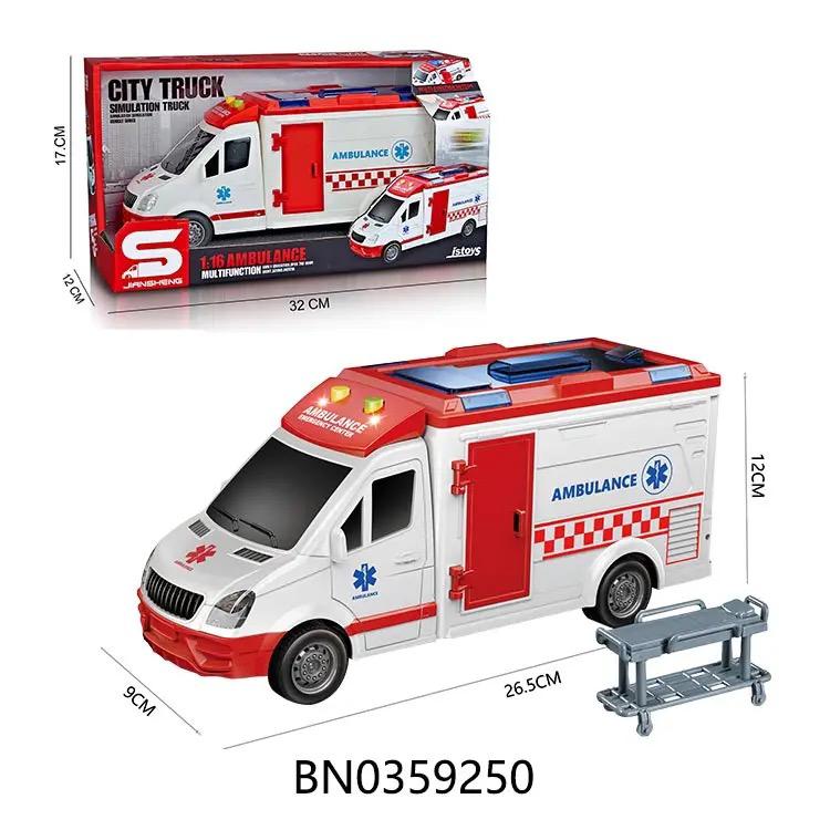 Toy Truck Ambulance with Sound & Lights