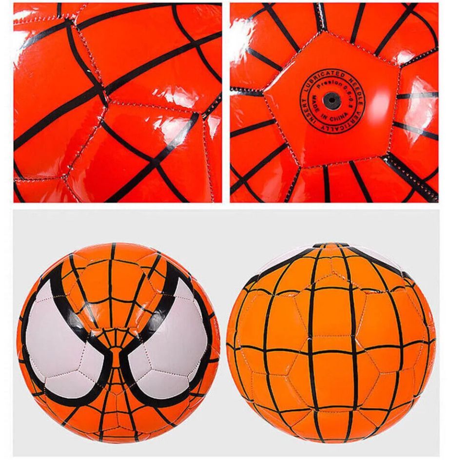 Spiderman Style Soccer Football - Size 5 Official - 4 Colours