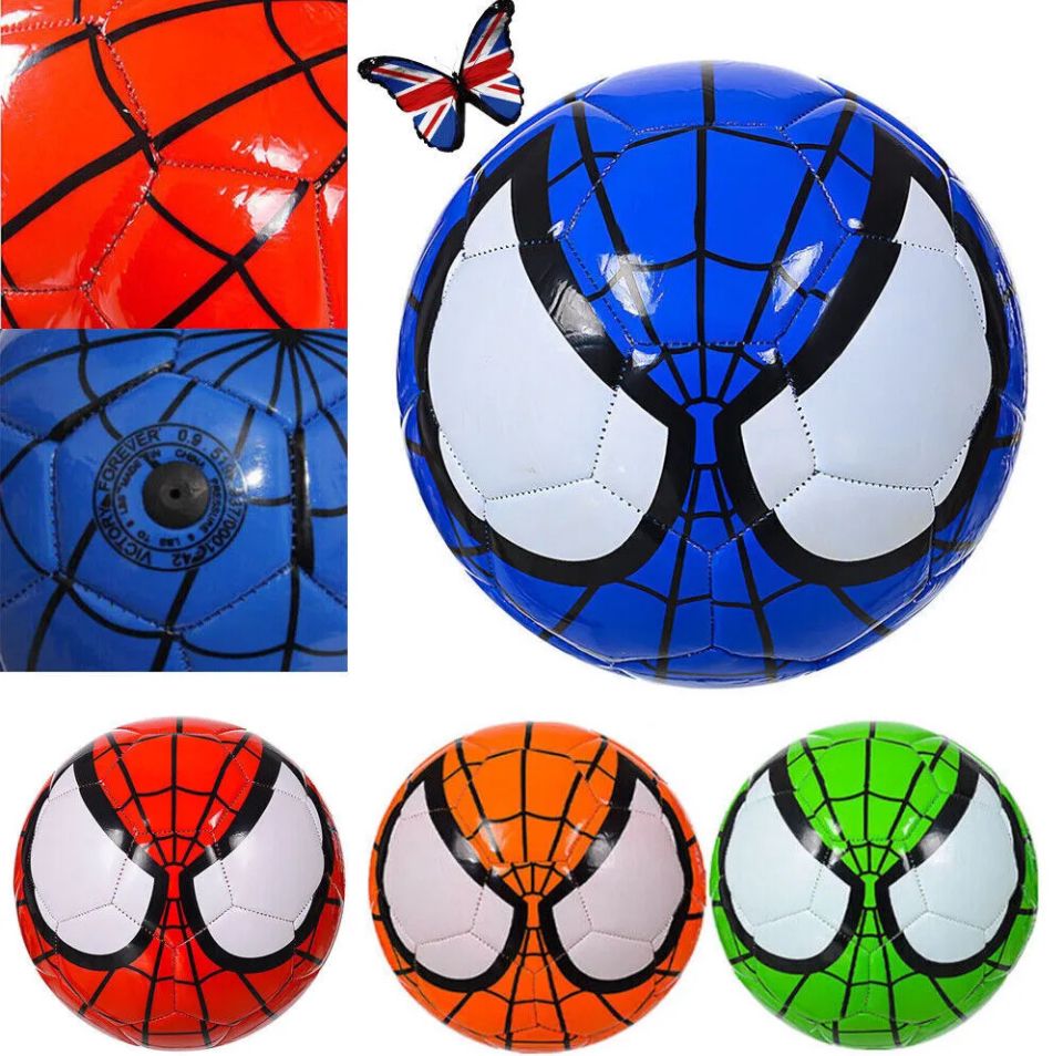 Spiderman Style Soccer Football - Size 5 Official - 4 Colours