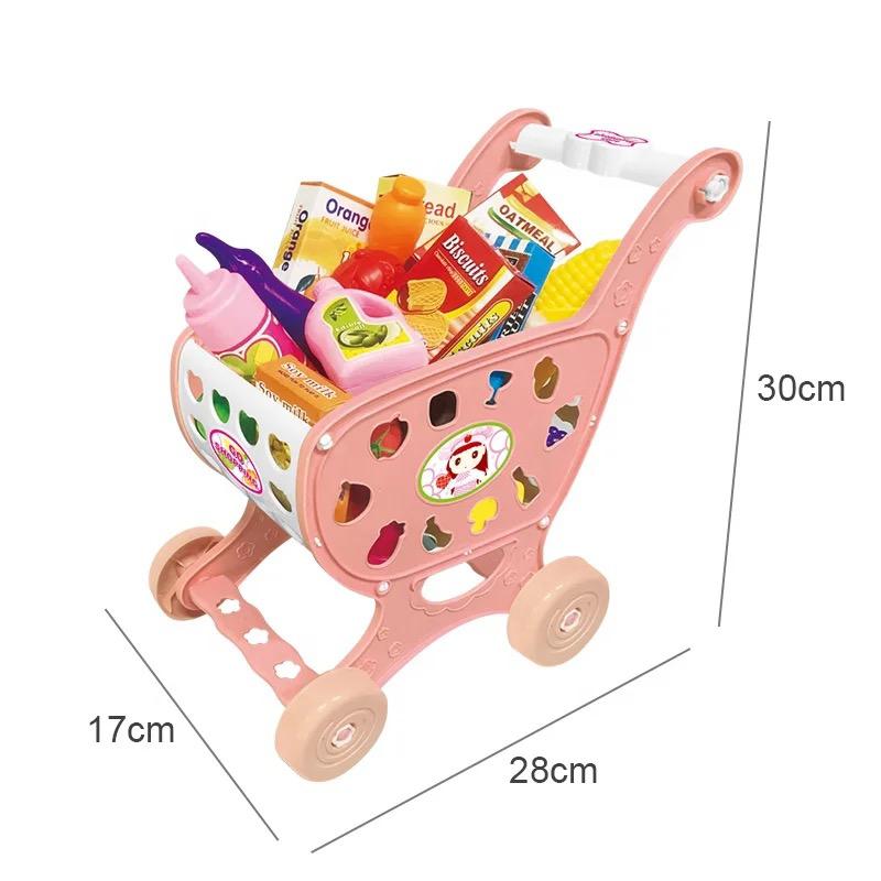 Kids Shopping Trolley & Groceries Set