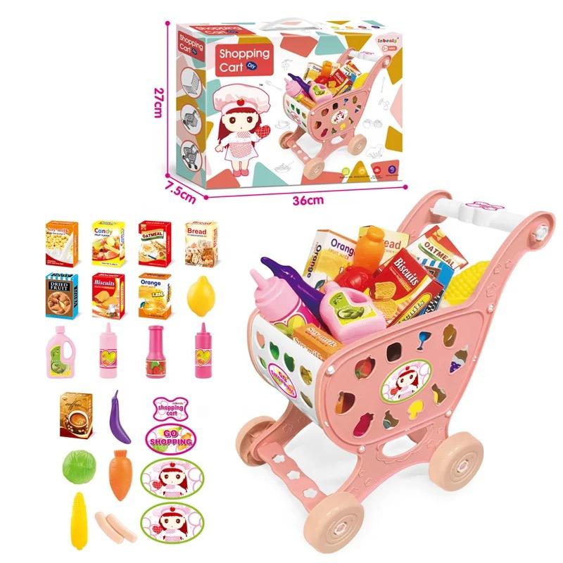 Kids Shopping Trolley & Groceries Set