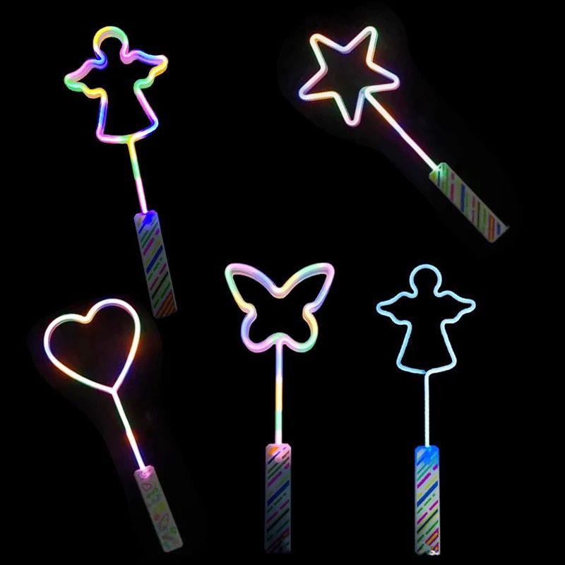 Light Up Neon Flash Wand - Unicorn Style