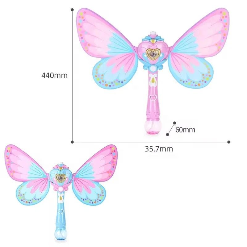 Fairy Princess Bubble Wand with Moving Wings