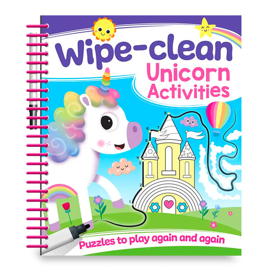 Unicorn Wipe Clean Spiral Activity Book