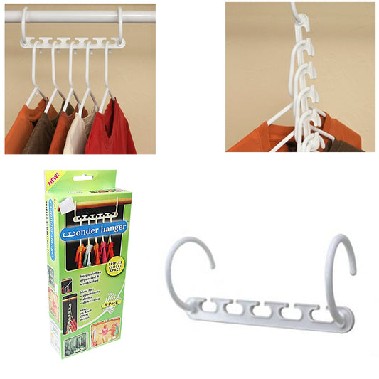 Wonder Hanger Space Saver Hanger Rack Pack Of 8