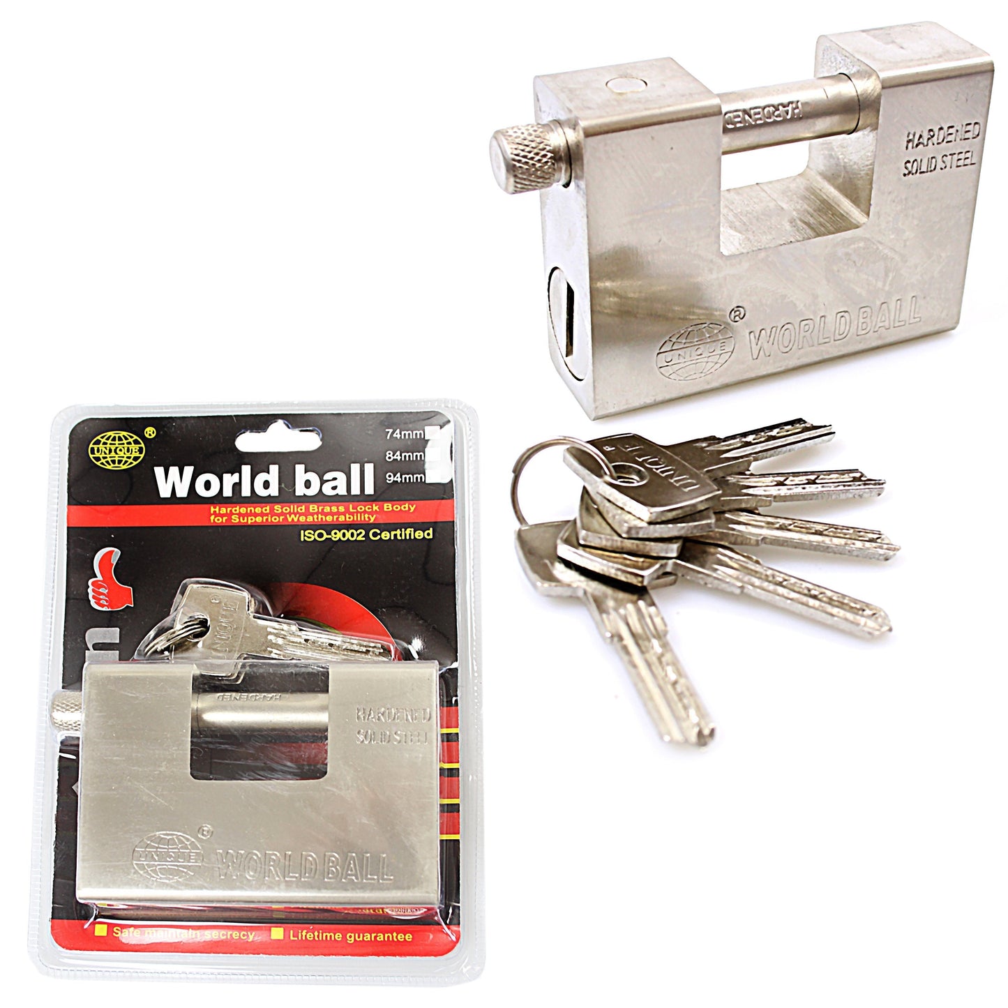 Security DIY World Ball Lock With Keys Included 94mm 0253