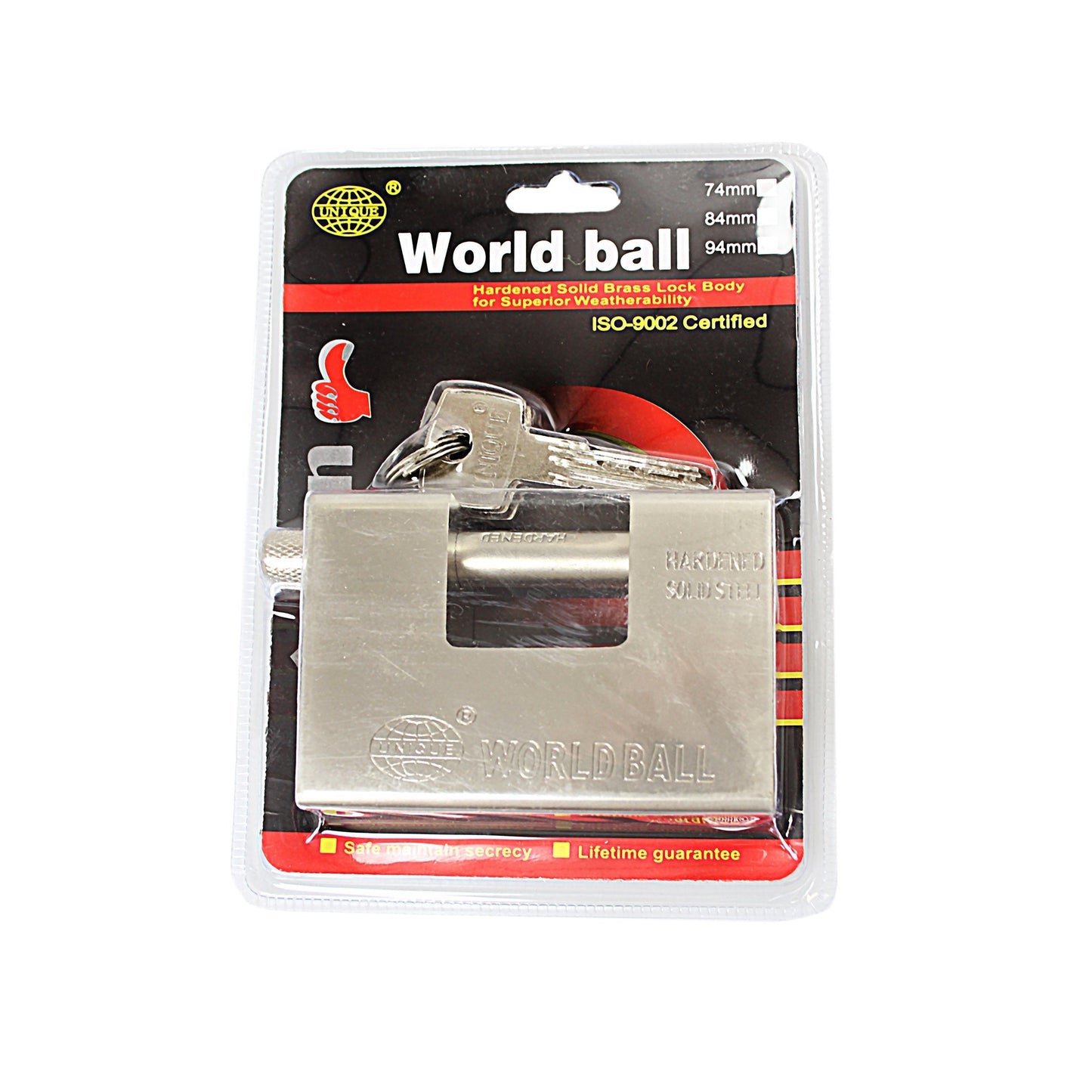 Security DIY World Ball Lock With Keys Included 94mm 0253