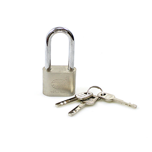 World Ball Top Security Lock With 3 Keys Chrome 50mm Diy 0250 A