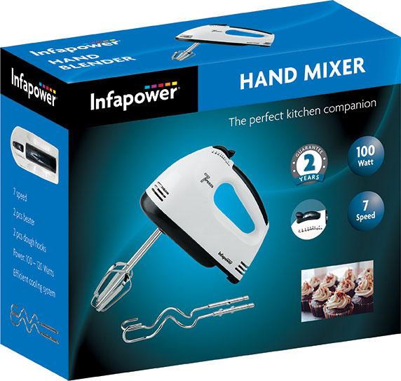 Infapower 7 Speed Hand Mixer 100w Model NO. X101