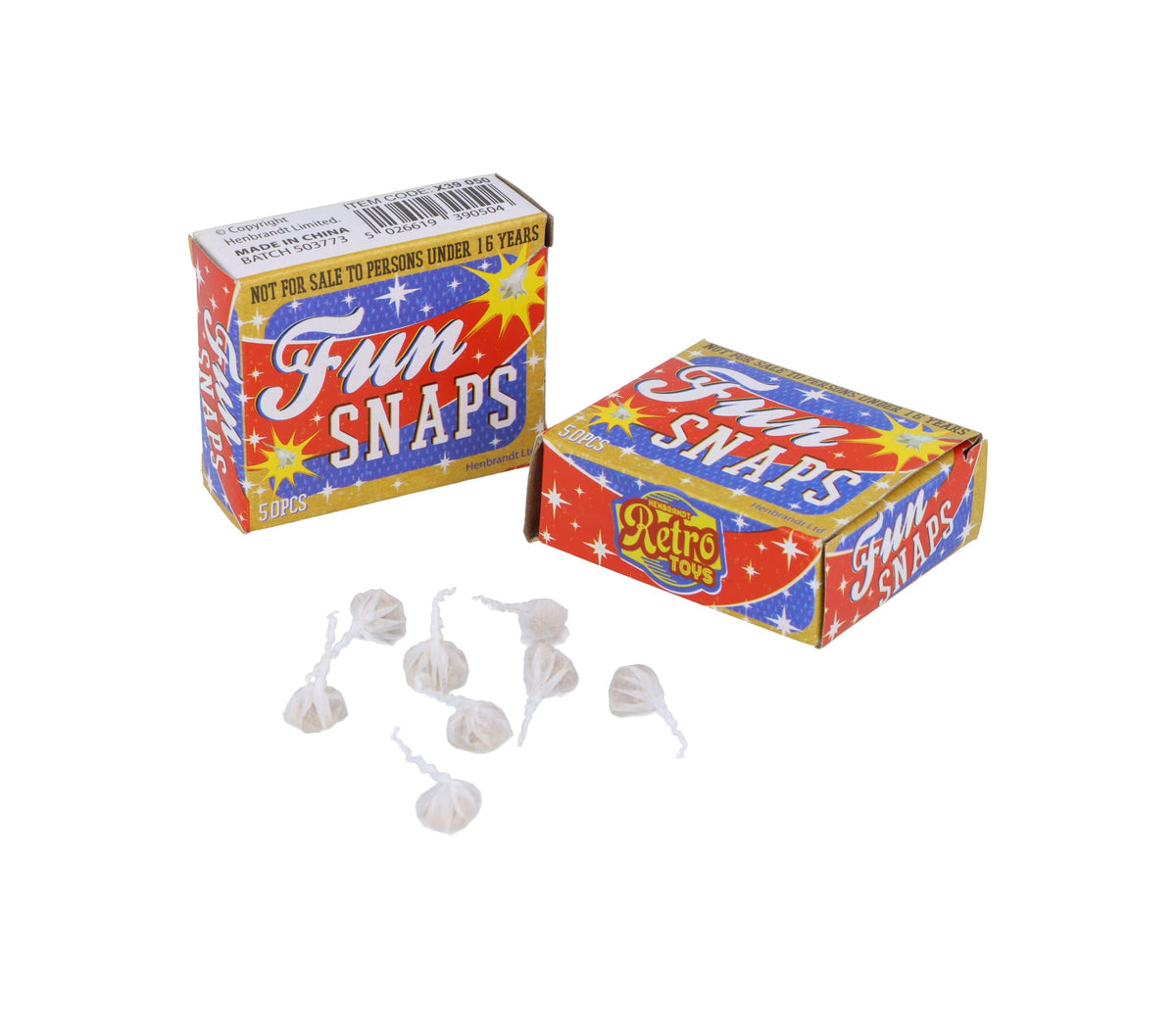 Retro Toys Outdoor Small Fun Snaps Bangs Bo x Of 50 Packs