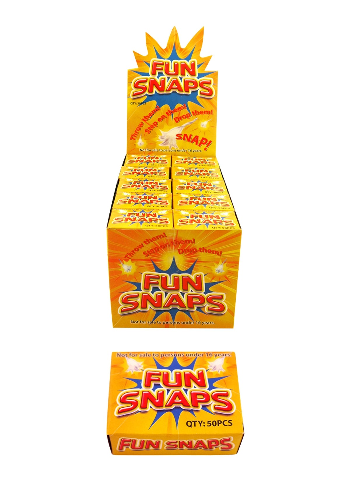 Retro Toys Outdoor Small Fun Snaps Bangs Bo x Of 50 Packs