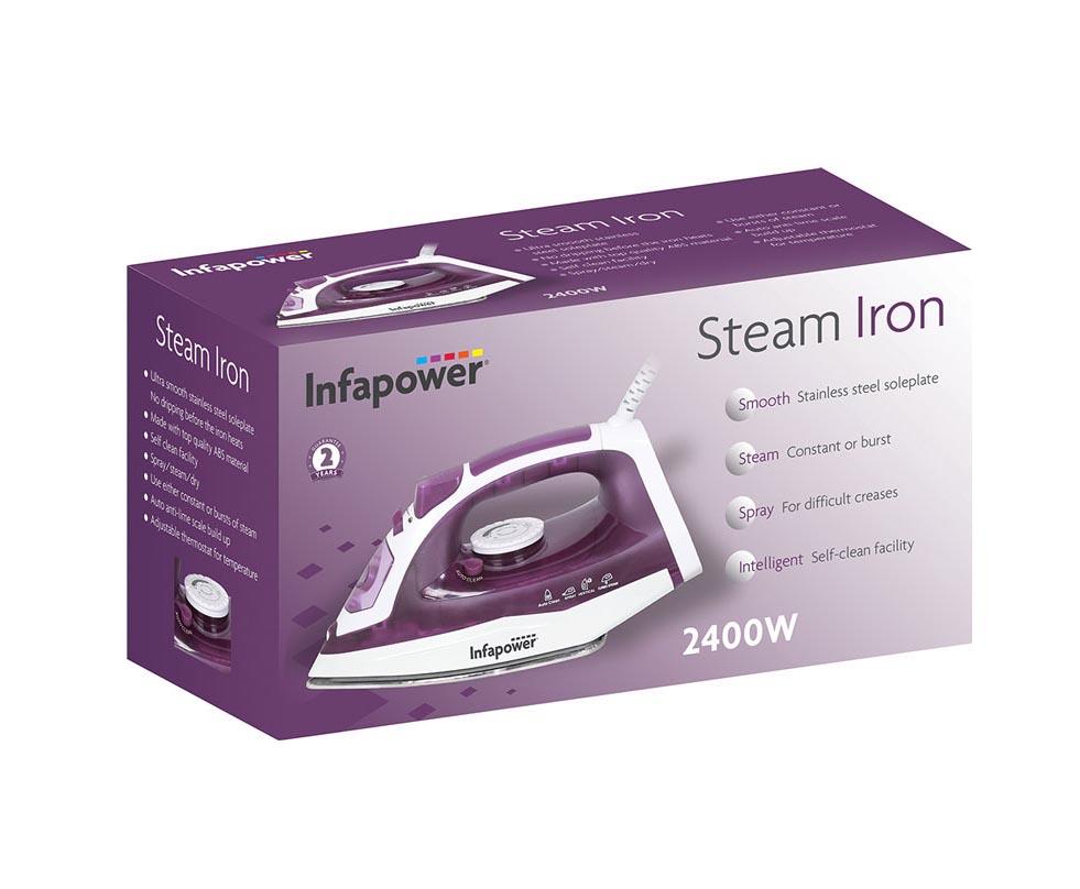 Infapower Steam Iron 2400W Mauve X603  A