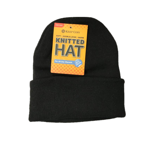 IIGEurope Knitted Winter Hat One Size Black XHAT