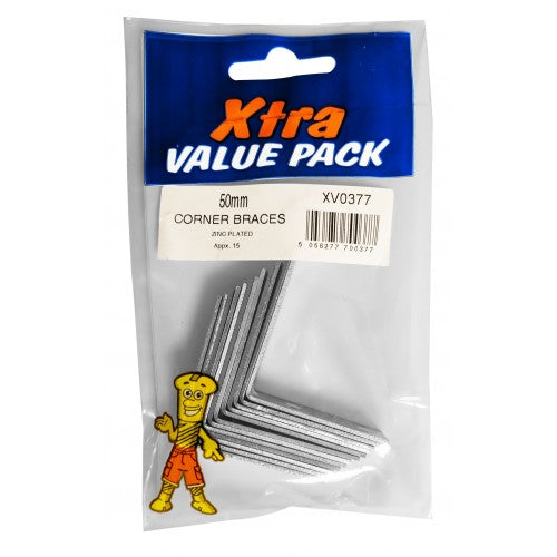 x tra Value Pack Zinc Plated Corner Braces