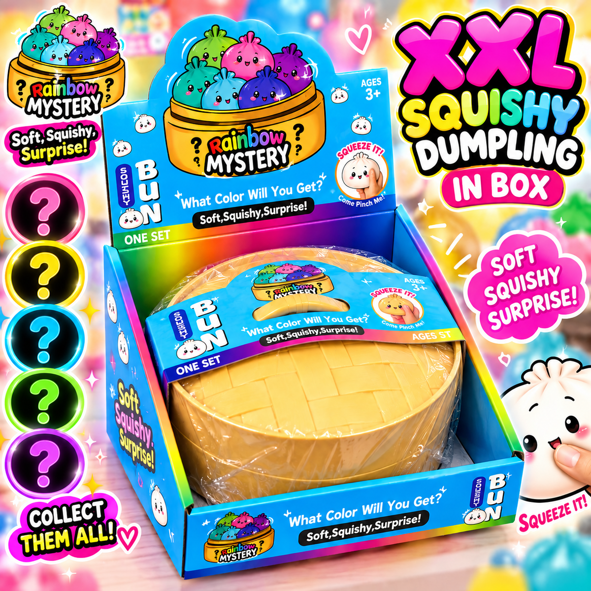 XXL Giant Jumbo Squishy Dumpling in Box - LIMITED EDITION