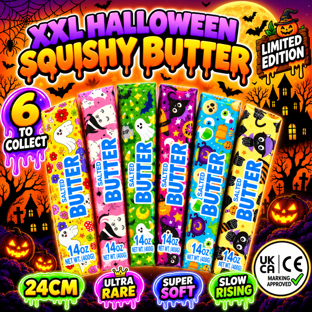 XXL Halloween Squishy Butter LIMITED EDITION - 6 to Collect