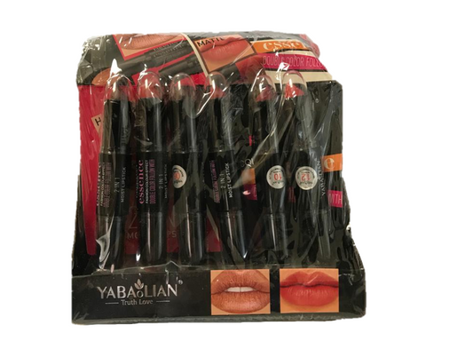Yabaolian 2 In 1 Lipstick Bo x Of 24