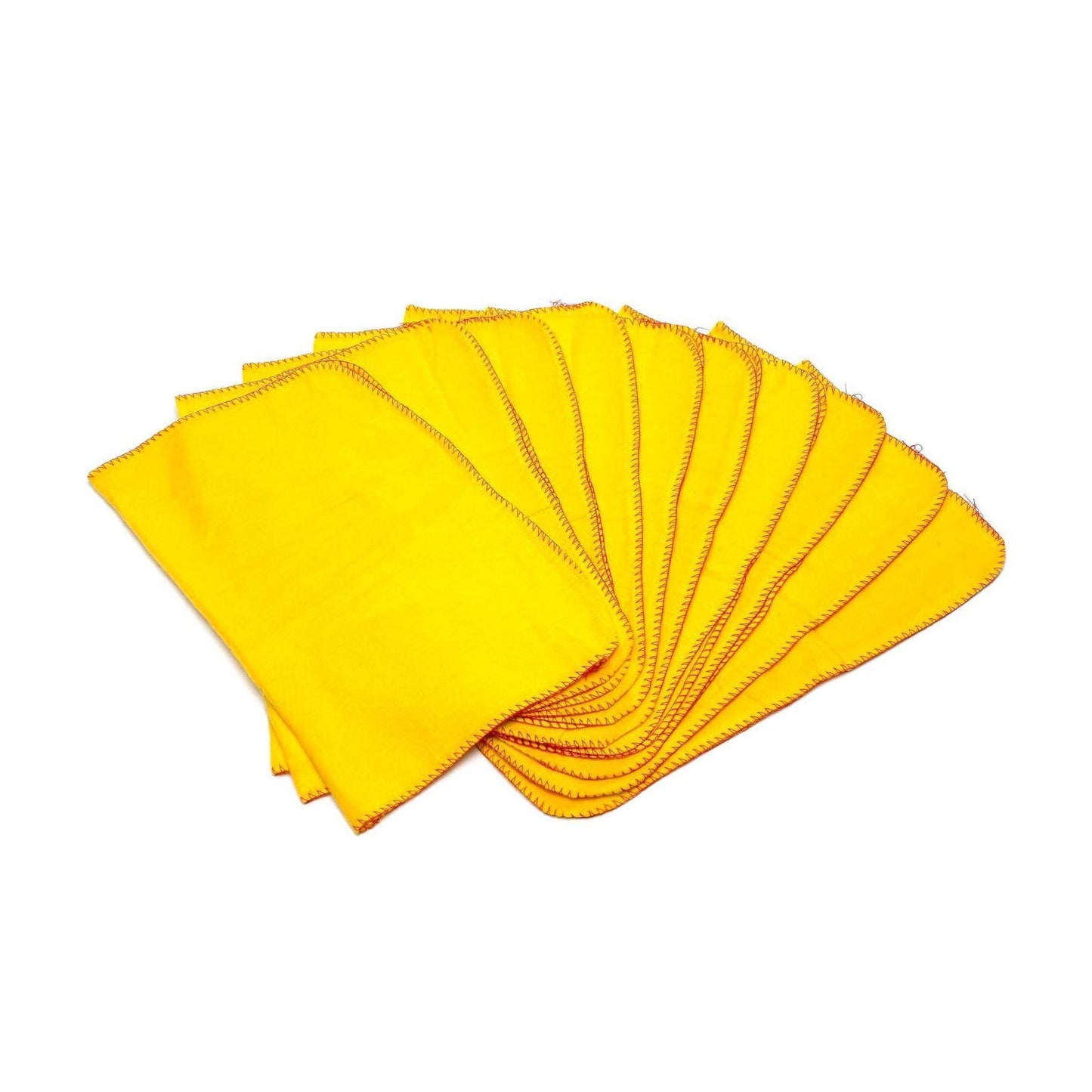 Household Cleaning Traditional Yellow Dusters 11 x 13'' Pack of 10 LL5023 / ST3346