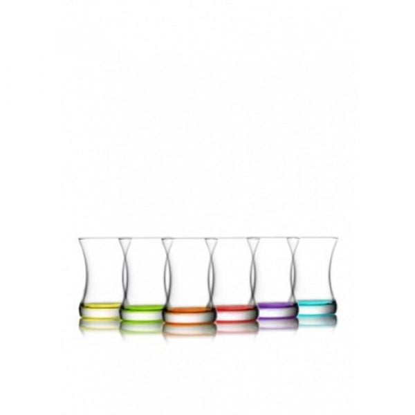 Coral Zen Tea Glass 155Cc Set Of 6 (Parcel Plus Rate)
