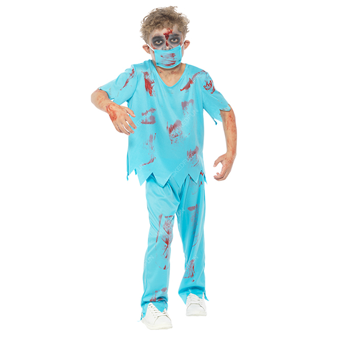 Kids Zombie Surgeon Halloween Fancy Dress Costume