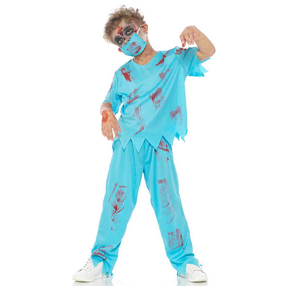 Kids Zombie Surgeon Halloween Fancy Dress Costume