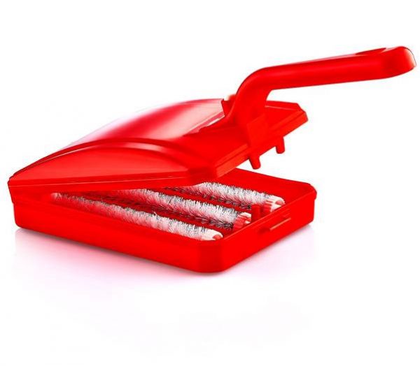 3-Way Carpet Brush Crumb Collector with Handle Assorted Colours ZP108