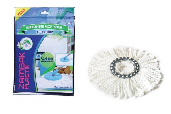 Replacement Round Spin Microfibre Refill Mop Head
