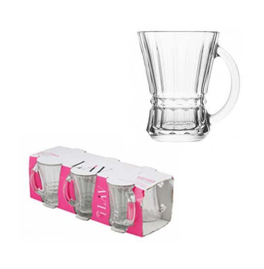 Venus Tea Glass Drinking Glasses With Handle In A Set Of 6 Quality Tableware