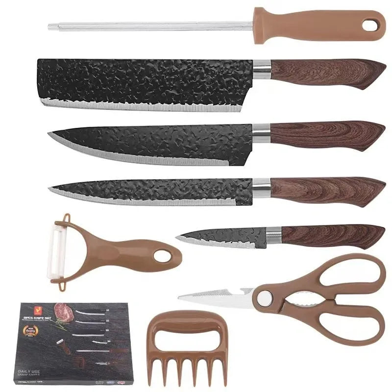 8Pcs Stainless Steel Knife Set